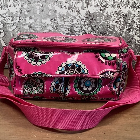 Vera Bradley Pink Floral Lunch Box - Picture 1 of 8